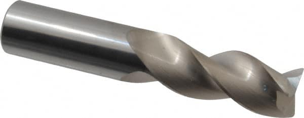 SGS - 3/4", 3 Flute, Single End, Solid Carbide, 0.03" Corner Radius End Mill - 4" OAL, 38° Helix, Right Hand Flute, 1-5/8" LOC, Right Hand Cut - Makers Industrial Supply