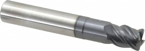 SGS - 7/16" Diam 4 Flute Solid Carbide 0.04" Corner Radius End Mill - Makers Industrial Supply