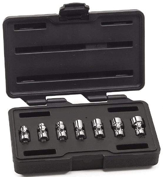 GearWrench - 7 Piece 1/4" Drive Standard Socket Set - 6 Points, 3/16 to 9/16", Inch Measurement Standard - Makers Industrial Supply