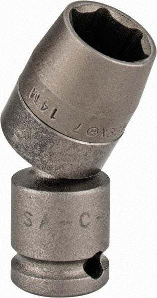 Apex - 3/8" Drive, Standard Hand Socket - 6 Points, 2-1/8" OAL, Steel - Makers Industrial Supply