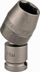 Apex - 3/8" Drive, Standard Hand Socket - 6 Points, 2-13/64" OAL, Steel - Makers Industrial Supply