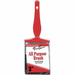 Rubberset - 3" Flat Synthetic Trim Brush - Plastic Thin Kaiser Handle - Makers Industrial Supply