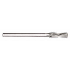 Chucking Reamer: 0.3327″ Dia, 4-5/8″ OAL, 1-19/64″ Flute Length, Straight Shank, Solid Carbide 6 Flute, RH