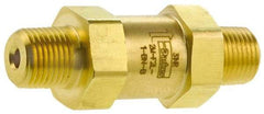 Parker - 3,000 Max psi, 1/8" Pipe, MNPT x MNPT End Connections, Brass Instrumentation Filter - Micro Rating 1, Viton Seal - Makers Industrial Supply