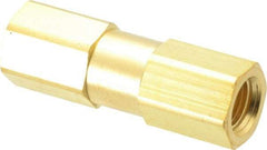 Parker - 3,000 Max psi, 1/4" Pipe, FNPT x FNPT End Connections, Brass Instrumentation Filter - Micro Rating 1, Viton Seal - Makers Industrial Supply