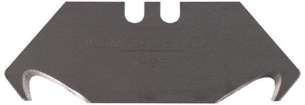 Stanley - 100 Piece Carbon Steel Hook Blade - 2-1/16" OAL, 0.024" Blade Thickness - Makers Industrial Supply