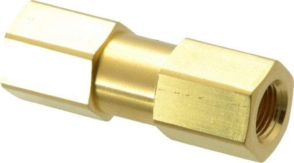 Parker - 1/8" Brass Check Valve - Inline, FNPT x FNPT, 3,000 WOG - Makers Industrial Supply