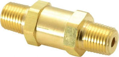 Parker - 1/4" Brass Check Valve - Inline, MNPT x MNPT, 3,000 WOG - Makers Industrial Supply