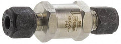 Parker - 1/4" Stainless Steel Check Valve - Inline, Comp x Comp, 6,000 WOG - Makers Industrial Supply