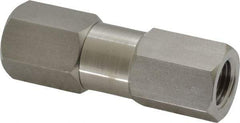 Parker - 1/4" Stainless Steel Check Valve - Inline, FNPT x FNPT, 6,000 WOG - Makers Industrial Supply