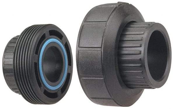 NIBCO - 1-1/2" Polypropylene Plastic Pipe Socket Union - Schedule 80, S x S End Connections - Makers Industrial Supply