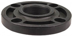 NIBCO - 3" Pipe, 7-1/2" OD, Polypropylene Threaded Pipe Flange - Schedule 80, Black - Makers Industrial Supply