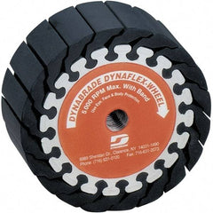 Dynabrade - 1" Wide x 5" Diam, Expander Wheel Spiral Band Drum - 5,000 RPM - Makers Industrial Supply