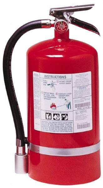 Kidde - 15.5 Lb, 2-A:10-B:C Rated, Halotron Fire Extinguisher - 7-1/4" Diam x 17.12" High, 125 psi, 18' Discharge in 14 sec, Steel Cylinder - Makers Industrial Supply