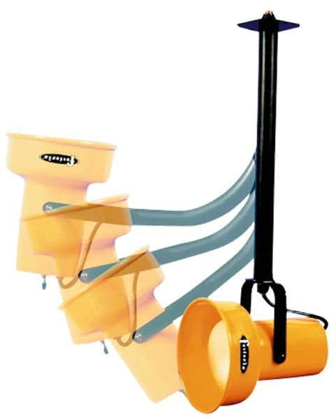 Fostoria - 25 Inch, Ceiling Mounted, Incandescent, Yellow, Dock Light - 300 Watt, 120 Volt, Nonmagnifying - Makers Industrial Supply