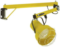 Fostoria - 60 Inch, Pivot, Bracket Mounted, Incandescent, Yellow, Dock Light - 300 Watt, 120 Volt, Nonmagnifying - Makers Industrial Supply