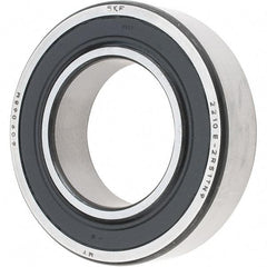 SKF - 50mm Bore Diam, 90mm OD, Double Seal Self Aligning Radial Ball Bearing - 23mm Wide, 2 Rows, Round Bore, 2,520 Lb Static Capacity, 7,600 Lb Dynamic Capacity - Makers Industrial Supply