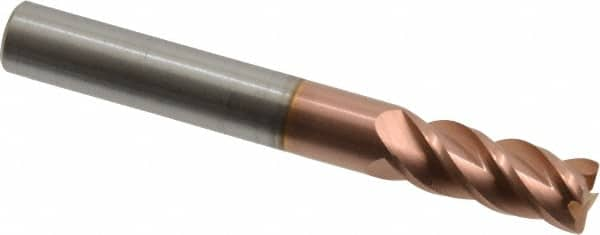 Accupro - 5/16" Diam 4 Flute Solid Carbide 0.02" Corner Radius End Mill - Makers Industrial Supply