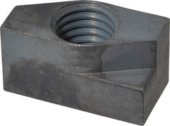 Gibraltar - 5/8-11 Blind Tapped Quarter Turn T Slot Nut - 11/16" Slot Width, 11/16 x 0.427" Base Width x Height, 1-3/8 x 3/4" OAL x Height - Makers Industrial Supply