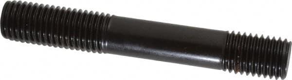 Gibraltar - 3/4-10 5" OAL Unequal Double Threaded Stud - Carbon Steel, Black Oxide Finish, 1-3/4" Long Thread Length, 7/8" Short Thread Length - Makers Industrial Supply