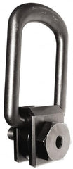 Jergens - 2,500 Lbs. Load Limit, Alloy Steel Side Pull Hoist Ring - Black Oxide Finish, 5/8-11 Inch Thread Size, 2 Inch Diameter Ring - Makers Industrial Supply