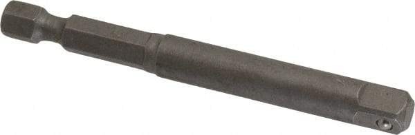 Irwin - 1/4" Square Size Hex to Square Adapter - 1/4" Hex Drive, 3" OAL - Makers Industrial Supply