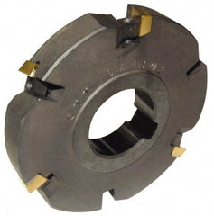 Cutting Tool Technologies - Arbor Hole Connection, 3/4" Cutting Width, 2.03" Depth of Cut, 6" Cutter Diam, 1-1/4" Hole Diam, 7 Tooth Indexable Slotting Cutter - DASC Toolholder, 1500 Insert, Neutral Cutting Direction - Makers Industrial Supply