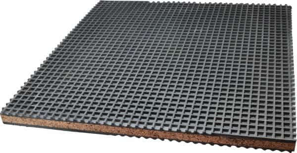 Mason Ind. - 18" Long x 18" Wide x 1" Thick, Neoprene ans Cork, Machinery Leveling Pad & Mat - Makers Industrial Supply