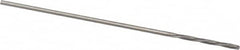 Magafor - 0.6706mm Solid Carbide 4 Flute Chucking Reamer - Spiral Flute, 0.0264" Straight Shank, 9/32" Flute Length, 1-5/16" OAL - Makers Industrial Supply