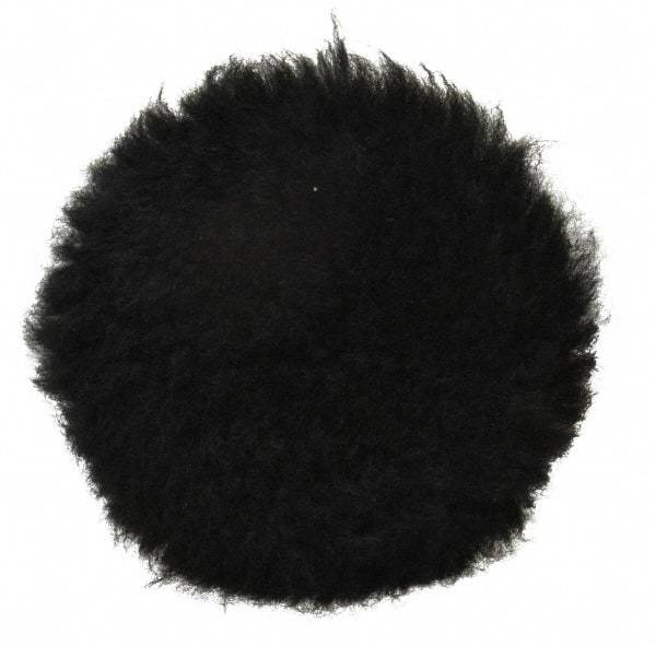 3M - 3" Diam Lambswool Bonnet Pad - 25/32" Pile, Hook & Loop Attachment - Makers Industrial Supply