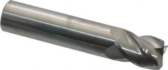 Accupro - 1/2", 4 Flute, Single End, Solid Carbide, 0.045" Corner Radius End Mill - 2-1/2" OAL, 40° Helix, Right Hand Flute, 5/8" LOC, Right Hand Cut - Makers Industrial Supply