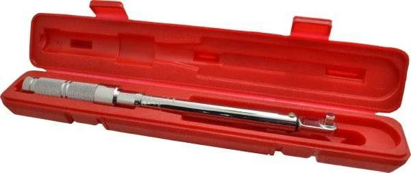 Proto - 3/8" Drive Micrometer Fixed Head Torque Wrench - 200 In/Lb to 119 N/m Torque, 15-13/64" OAL, 5 In/Lb Graduation, Ratchet Head - Makers Industrial Supply