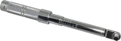 Proto - 3/8" Drive Micrometer Fixed Head Torque Wrench - 40 In/Lb to 200 In/Lb Torque, 11-45/64" OAL, 0.11 N/m Graduation, Ratchet Head - Makers Industrial Supply