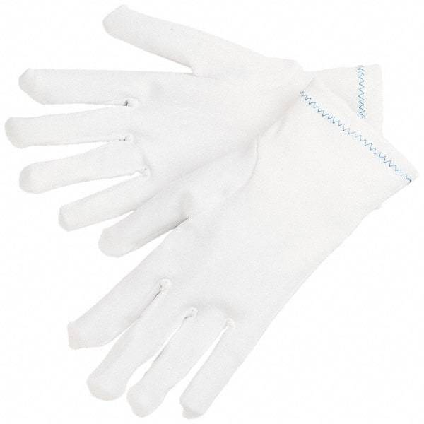 MCR Safety - Size L (9) Nylon General Protection Work Gloves - For Inspection, Uncoated, Slip-On Cuff, Full Fingered, White, Paired - Makers Industrial Supply