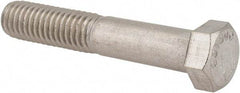 Value Collection - 7/16-14 UNC, 2-1/2" Length Under Head Hex Head Cap Screw - Partially Threaded, Grade 316 Stainless Steel, Uncoated, 5/8" Hex - Makers Industrial Supply