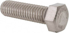 Value Collection - 7/16-14 UNC, 1-1/2" Length Under Head Hex Head Cap Screw - Fully Threaded, Grade 316 Stainless Steel, Uncoated, 5/8" Hex - Makers Industrial Supply