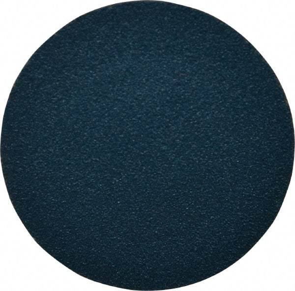 Merit Abrasives - 2" Disc Diam, 120 Grit, Zirconia Alumina Quick Change Disc - Type R Attaching System, Coated, Blue, Fine Grade, 30,000 RPM, KY672 Series - Makers Industrial Supply