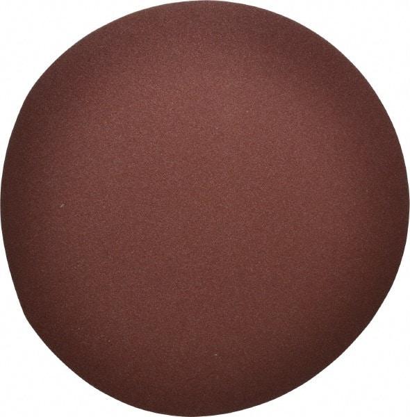 Merit Abrasives - 14" Diam, 60 Grit Aluminum Oxide Adhesive PSA Disc - Coarse Grade, Black, Cloth Backing, Flexible, Use with Stationary Disc Sanders - Makers Industrial Supply