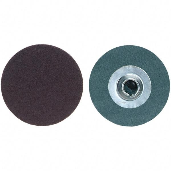 Merit Abrasives - 2" Disc Diam, 80 Grit, Aluminum Oxide Quick Change Disc - Type S Attaching System, Coated, Medium Grade, 30,000 RPM, R228 Series - Makers Industrial Supply