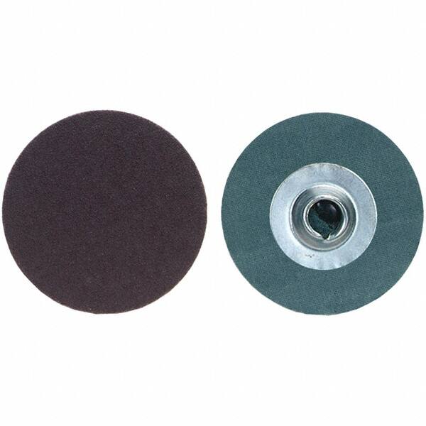 Merit Abrasives - 2" Disc Diam, 120 Grit, Aluminum Oxide Quick Change Disc - Type S Attaching System, Coated, Fine Grade, 30,000 RPM, R228 Series - Makers Industrial Supply