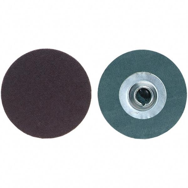 Merit Abrasives - 2" Disc Diam, 100 Grit, Aluminum Oxide Quick Change Disc - Type S Attaching System, Coated, Fine Grade, 30,000 RPM, R228 Series - Makers Industrial Supply