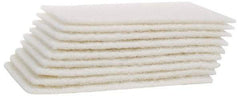 Merit Abrasives - Hand Pad - White, 6" Wide x 9" Long, Nonwoven - Makers Industrial Supply