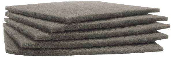 Merit Abrasives - Ultra Fine Grade, Silicon Carbide Hand Pad - Gray, 6" Wide x 9" Long, Nonwoven - Makers Industrial Supply