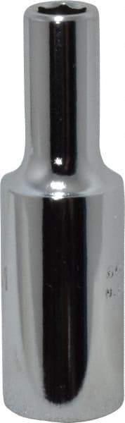 Proto - 3/8" Drive, Deep Hand Socket - 6 Points, 2-1/8" OAL, Chrome Finish - Makers Industrial Supply