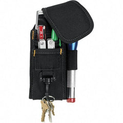 CLC - Cell Phone Holster with 5 Pockets - Ballistic Polyester, Black, 4" Wide x 7" High x 2" Deep - Makers Industrial Supply