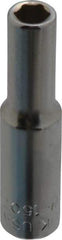 Blackhawk by Proto - 7/32", 1/4" Drive, Deep Hand Socket - 6 Points, 2" OAL, Chrome Finish - Makers Industrial Supply