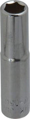 Blackhawk by Proto - 9/32", 1/4" Drive, Deep Hand Socket - 6 Points, 2" OAL, Chrome Finish - Makers Industrial Supply