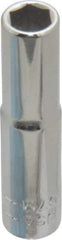 Blackhawk by Proto - 1/4" Drive, Deep Hand Socket - 6 Points, 1-15/16" OAL, Chrome Finish - Makers Industrial Supply