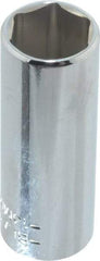 Blackhawk by Proto - 1/4" Drive, Deep Hand Socket - 6 Points, 1-15/16" OAL, Chrome Finish - Makers Industrial Supply