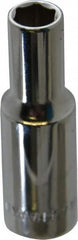 Blackhawk by Proto - 3/8" Drive, Deep Hand Socket - 6 Points, 2-7/64" OAL, Chrome Finish - Makers Industrial Supply